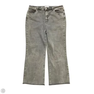 Jeans Wide Leg By Zenana Outfitters In Grey, Size: Xl