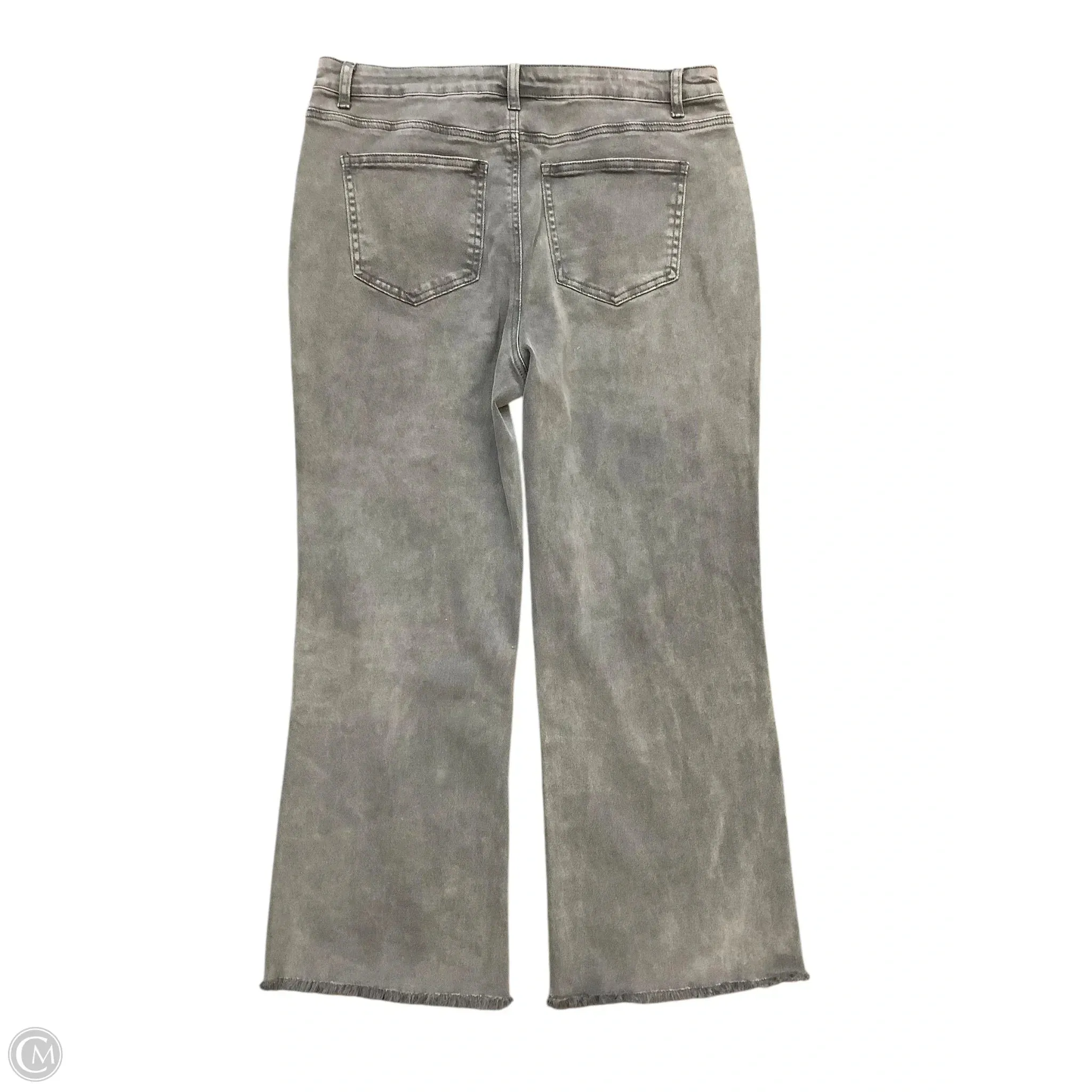 Jeans Wide Leg By Zenana Outfitters In Grey, Size: Xl
