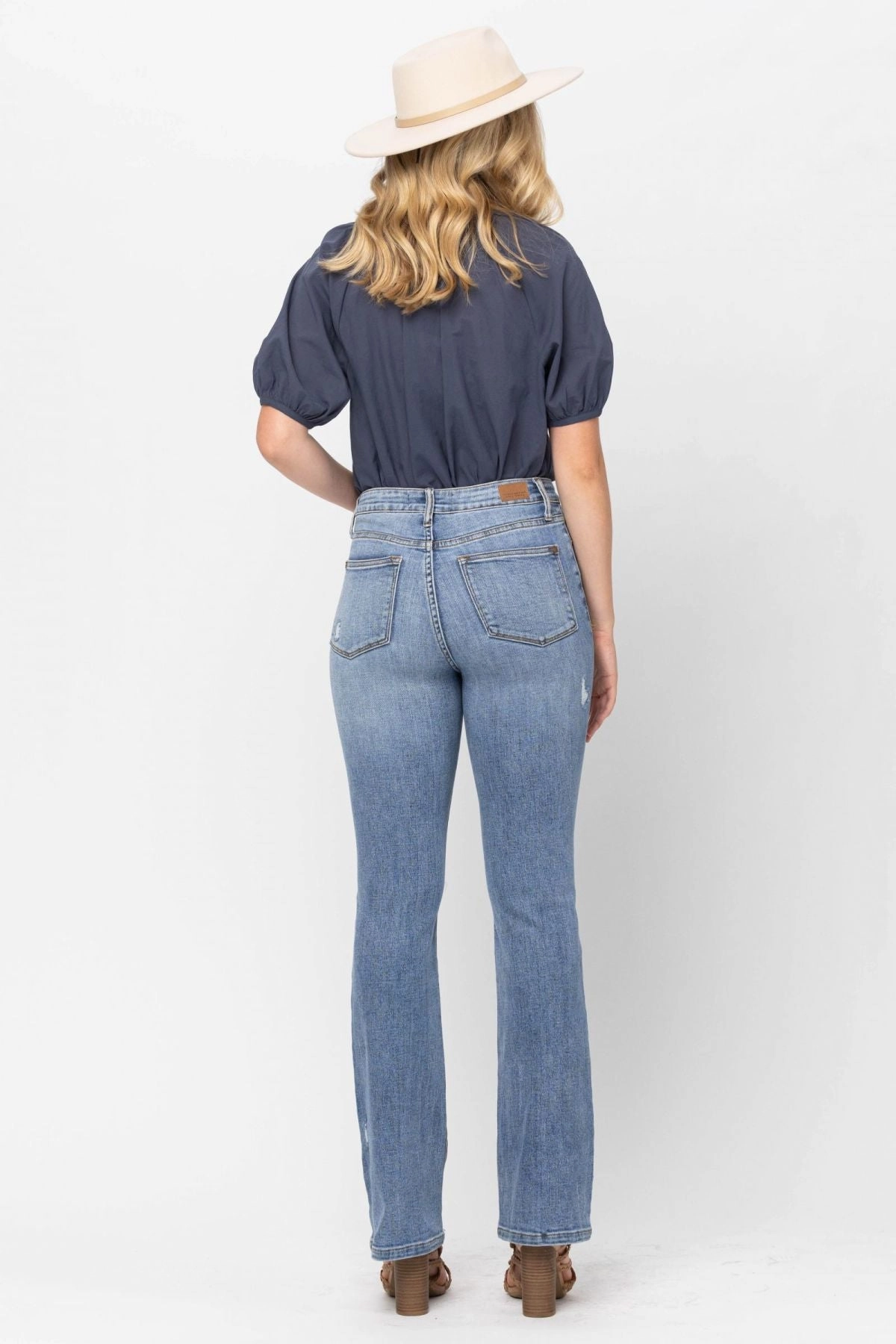 Judy Blue High Waist STONE Destroyed Bootcut