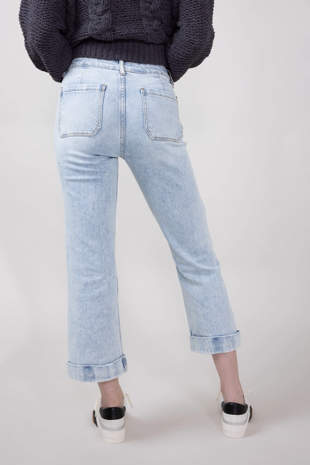 KanCan Mid Rise Cropped Flare Jeans for Women | KC78026L