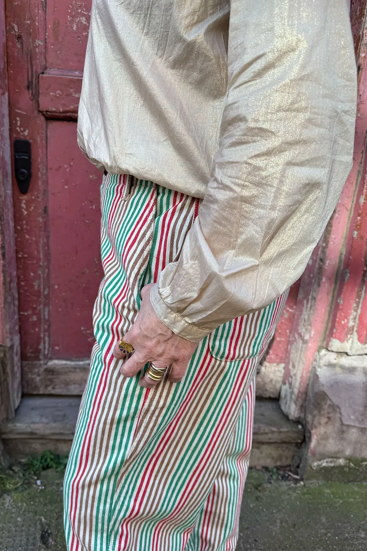 Leon & Harper Cob Foil Gold Shirt