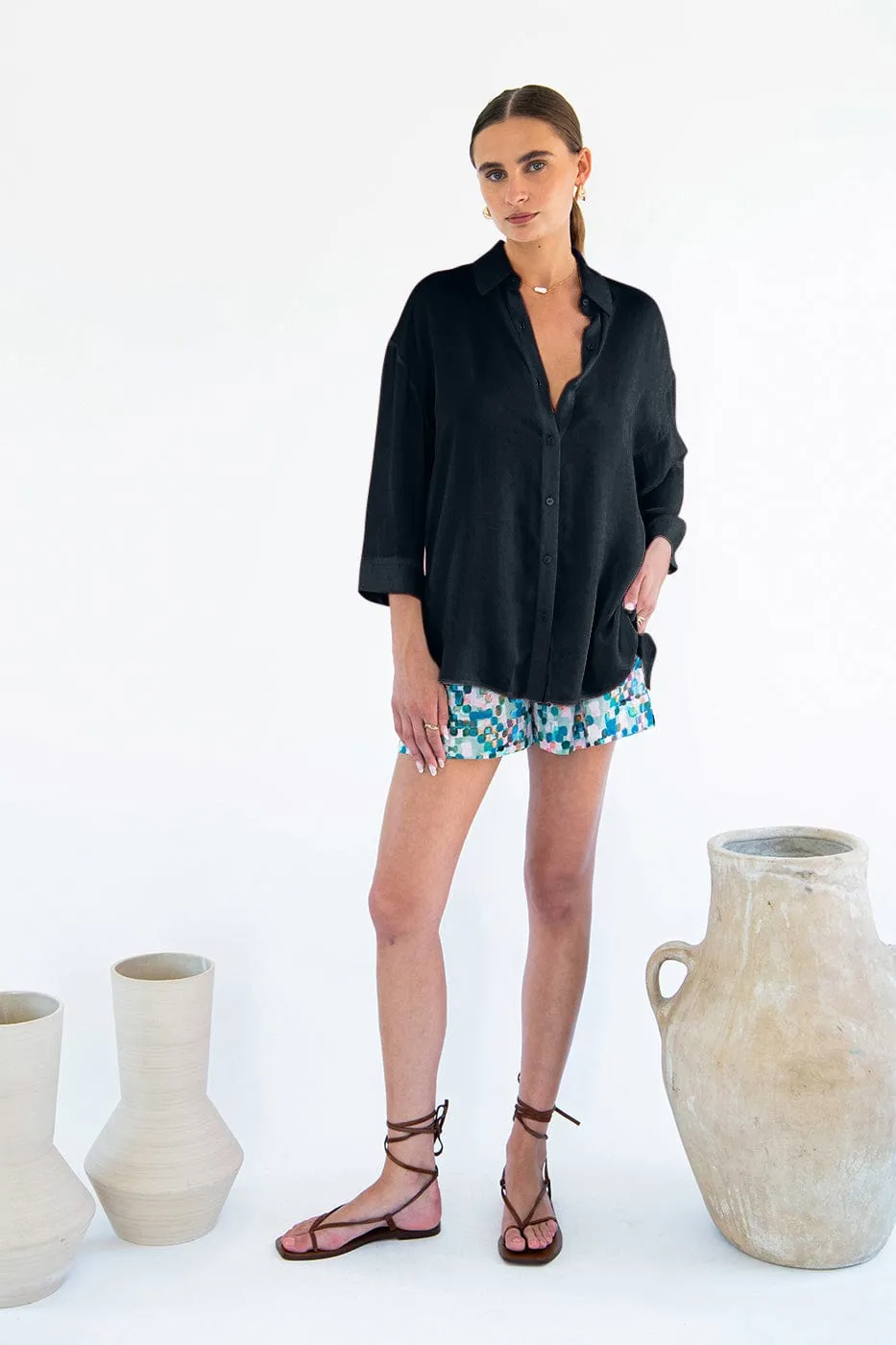 Livia Linen Boyfriend Shirt | Multiple Colours