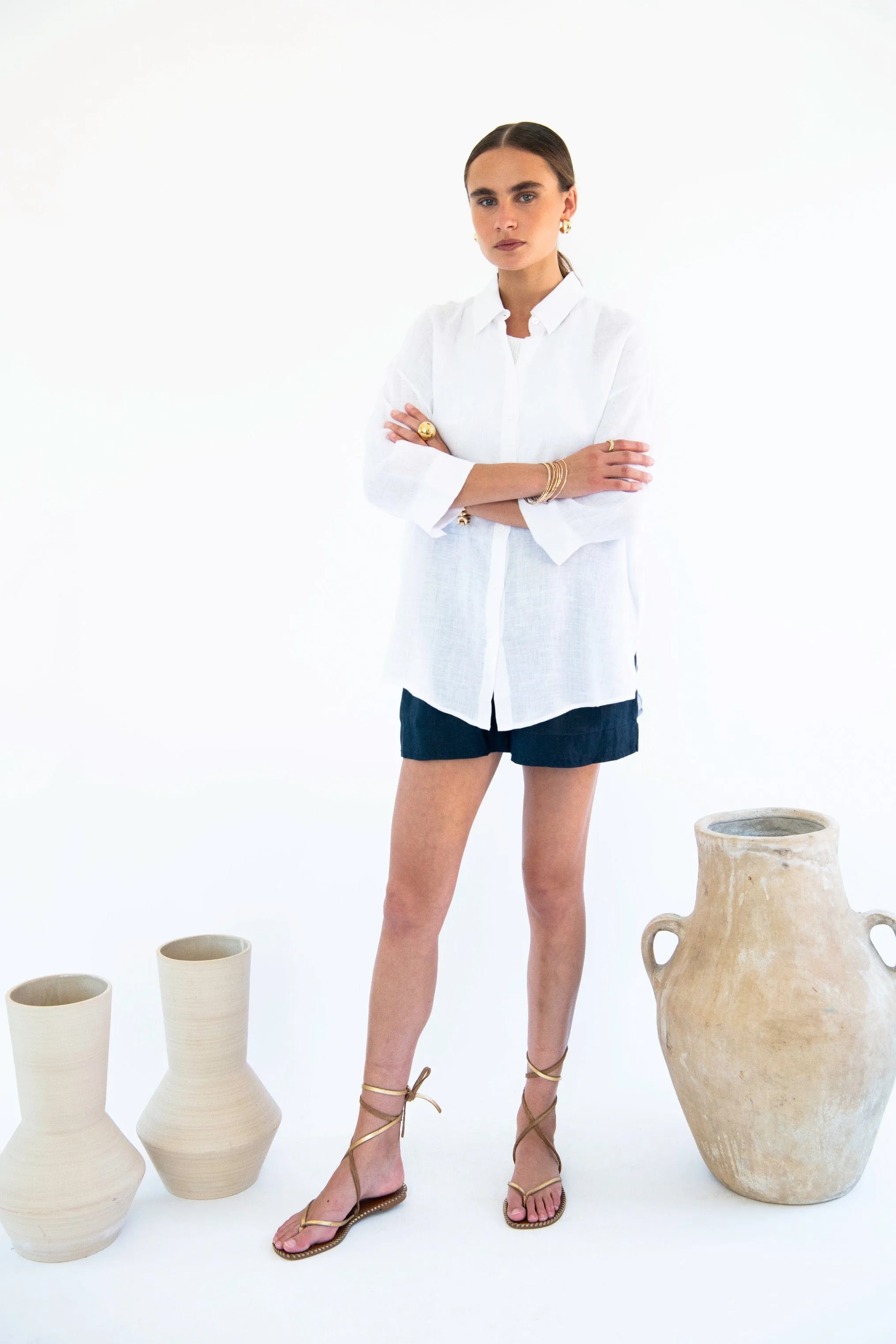 Livia Linen Boyfriend Shirt | Multiple Colours