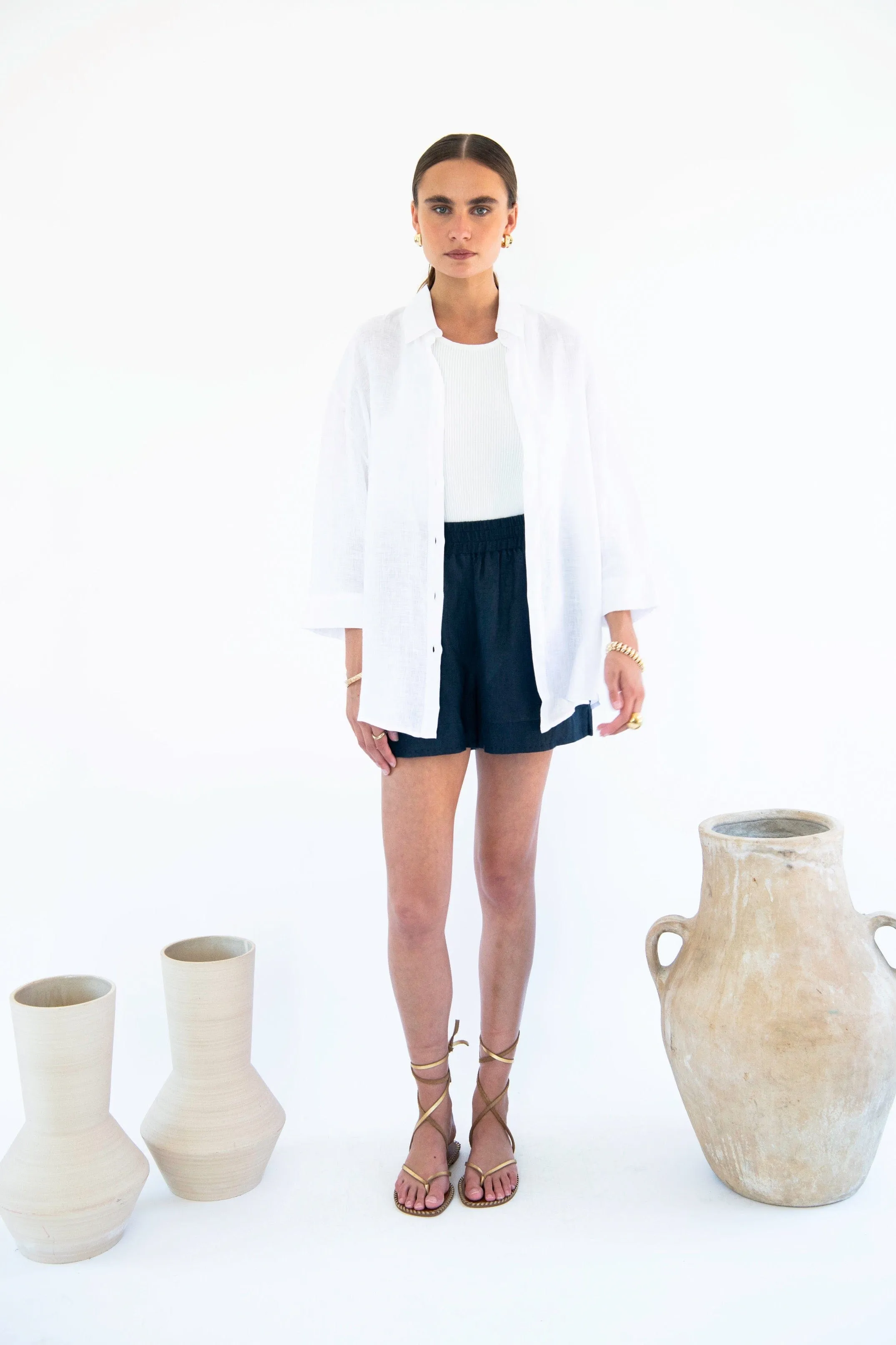 Livia Linen Boyfriend Shirt | Multiple Colours