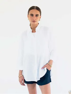 Livia Linen Boyfriend Shirt | Multiple Colours