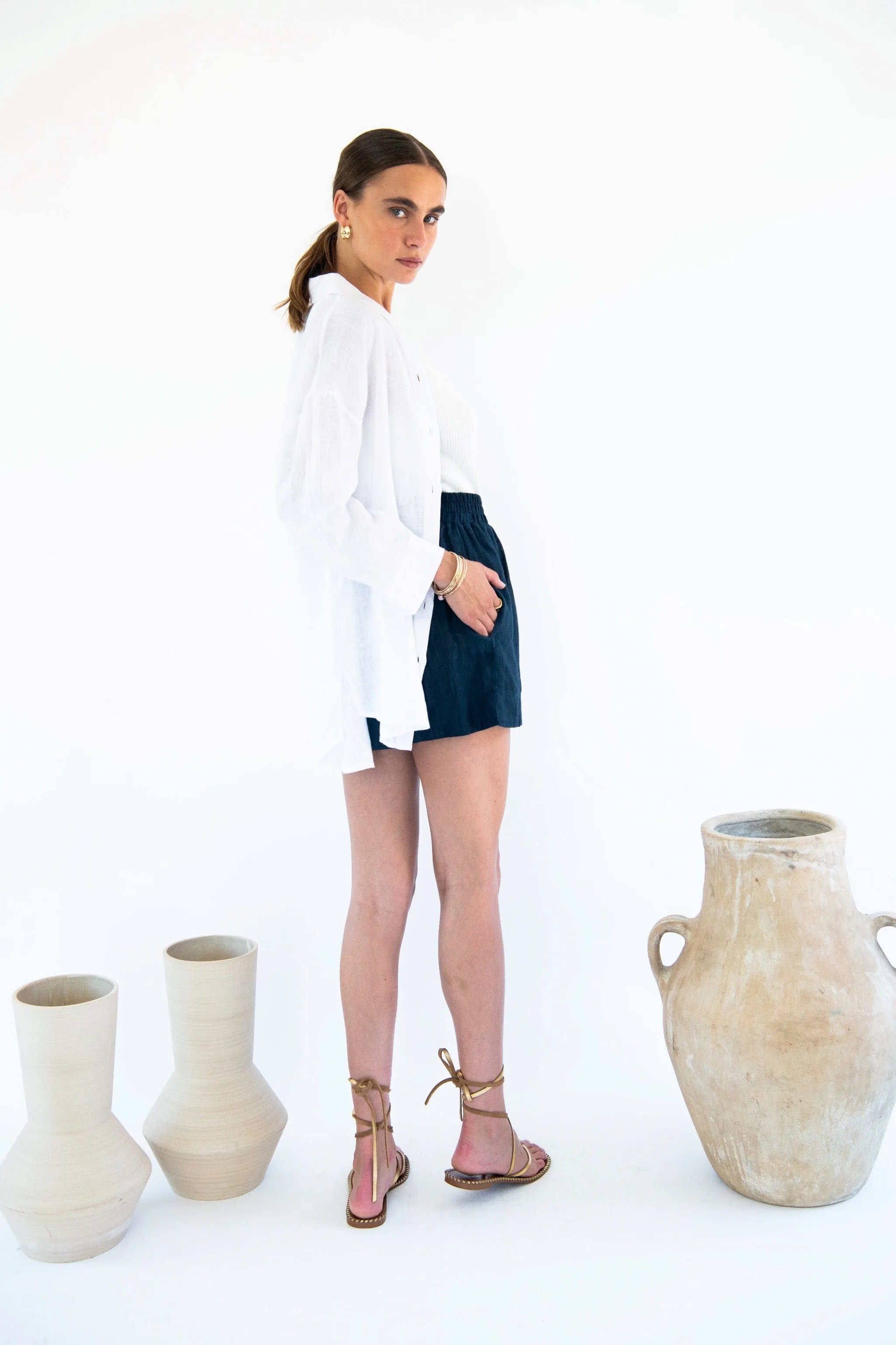 Livia Linen Boyfriend Shirt | Multiple Colours