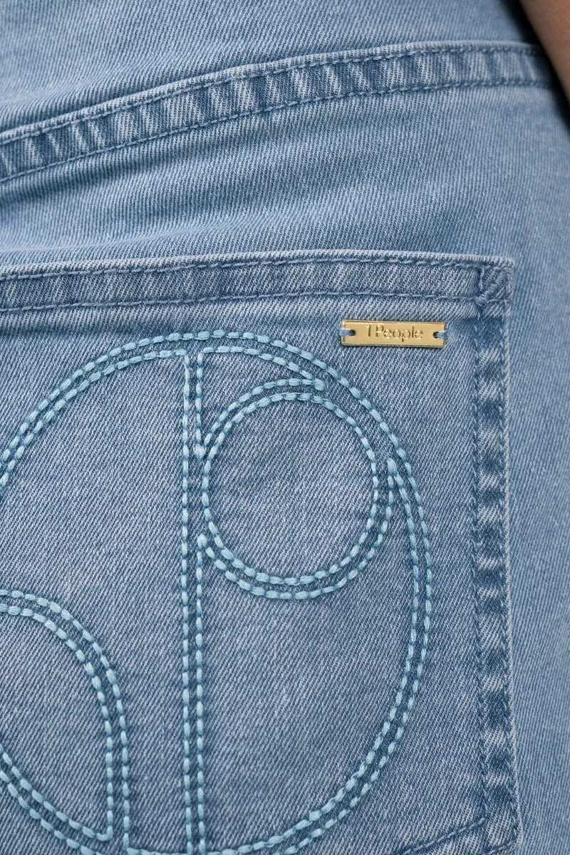 Los Angeles Upcycled Wide Leg Jeans | Sky