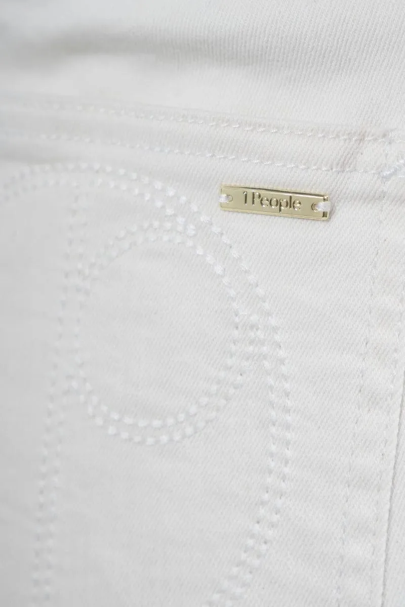 Los Angeles Upcycled Wide Leg Jeans | White