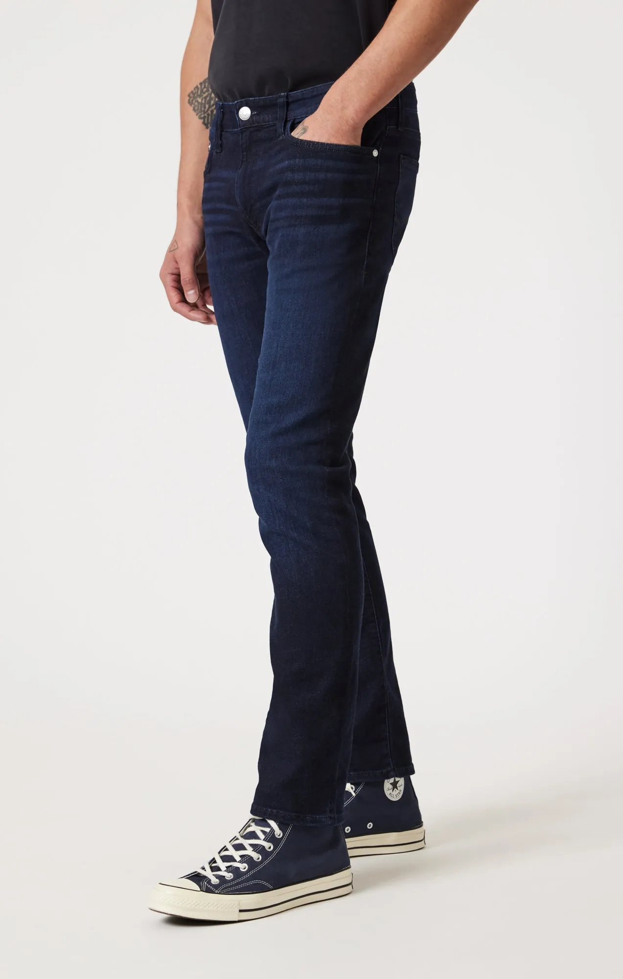 MARCUS SLIM STRAIGHT LEG IN MIDNIGHT SKY FEATHER BLUE