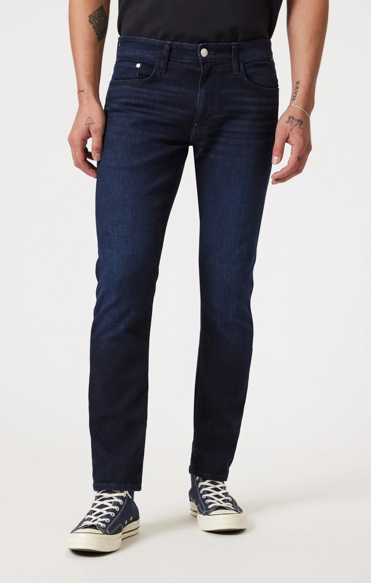 MARCUS SLIM STRAIGHT LEG IN MIDNIGHT SKY FEATHER BLUE