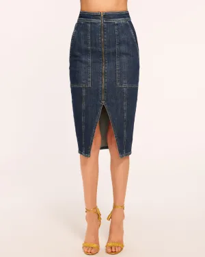 Marietta High-Waisted Denim Skirt