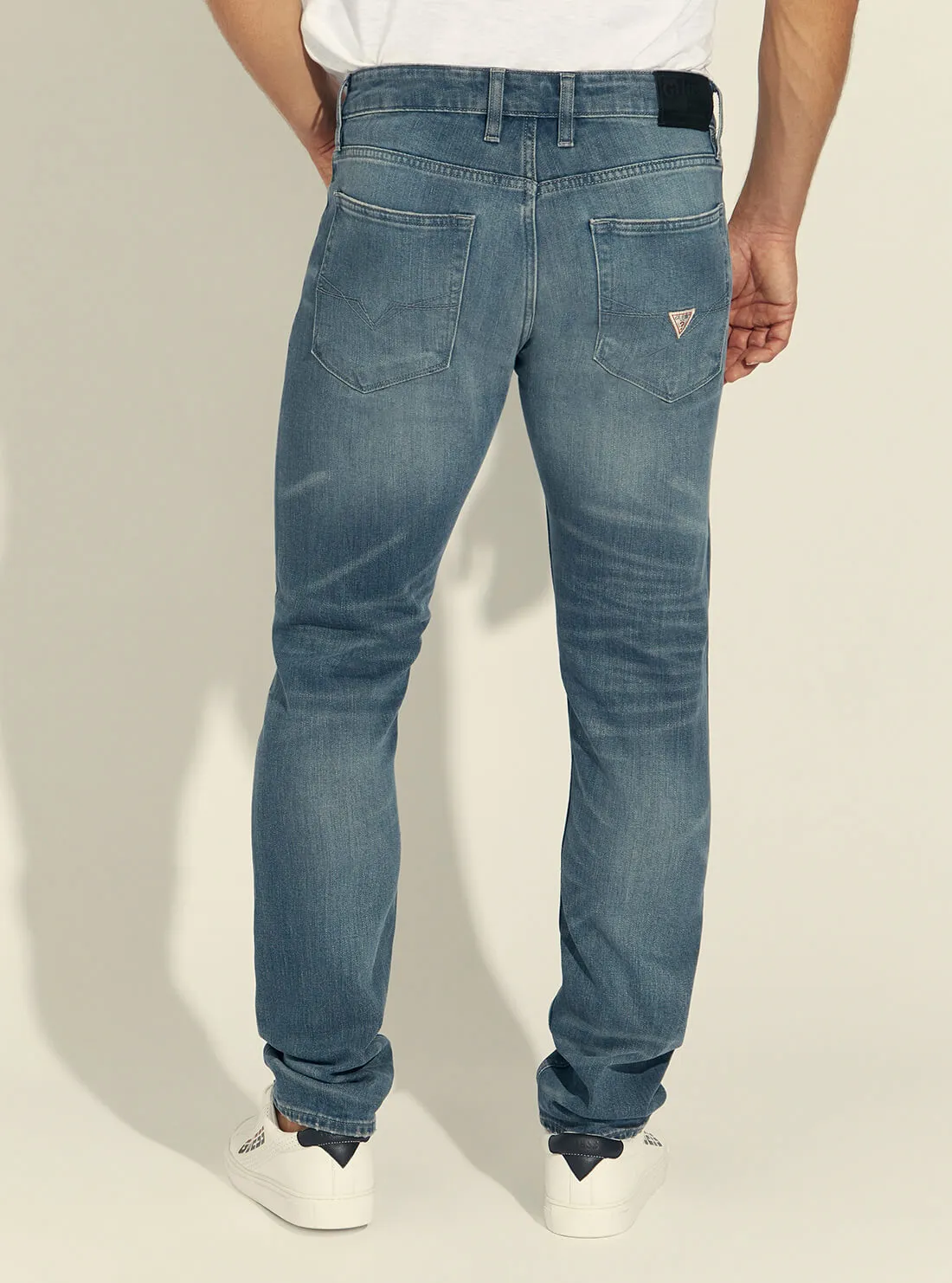Mid-Rise Slim Tapered Denim Jeans In Silverstar Wash