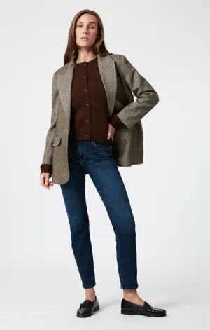 MIRELLA STRAIGHT LEG IN DARK BRUSHED FLEX BLUE