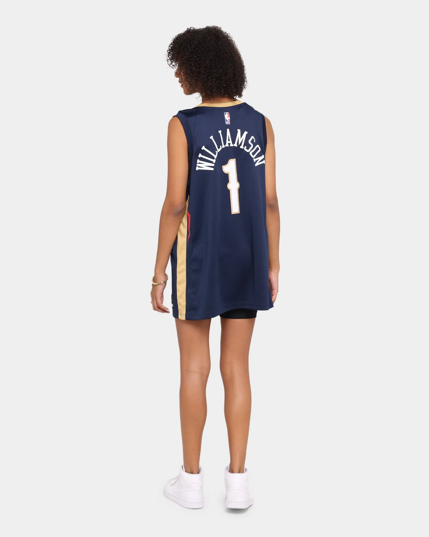 Nike Zion Williamson #1 New Orleans Pelicans '20 Icon Swingman Jersey Navy/Gold