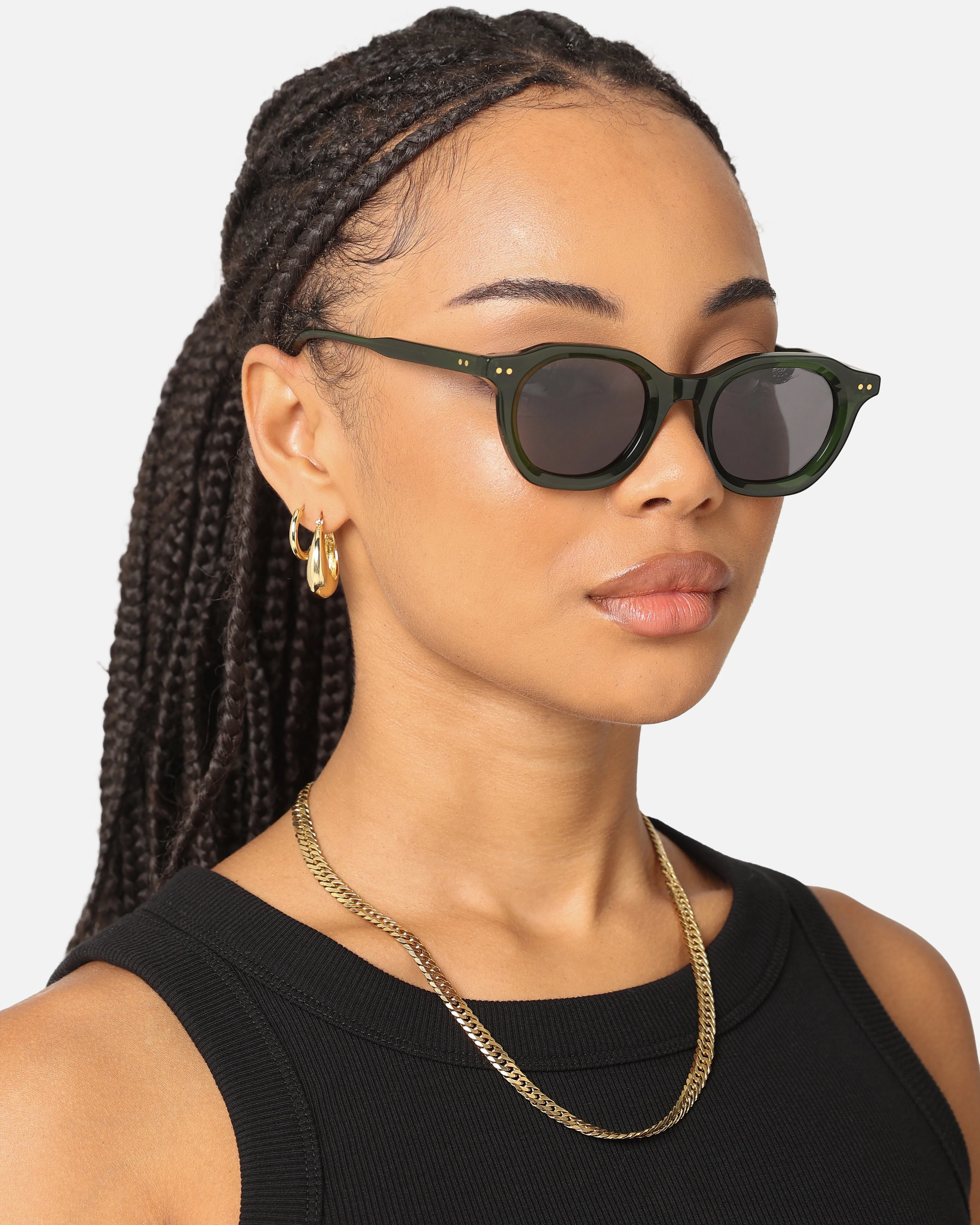 Nuqe Anders Sunglasses Smoked Green/Black