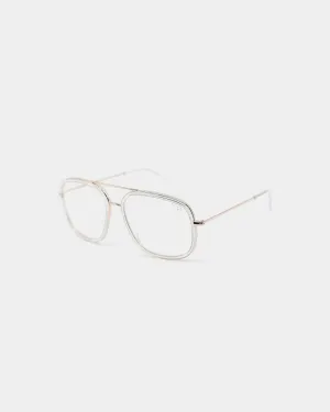 NUQE Men's Lee Bluelight Glasses Clear/Gold/Bluelight