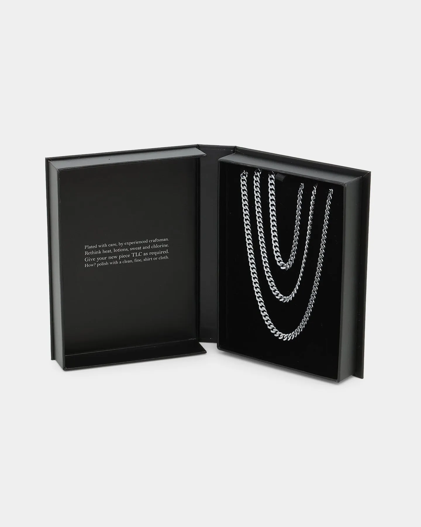 NXS 5mm Chain Link Set White Gold