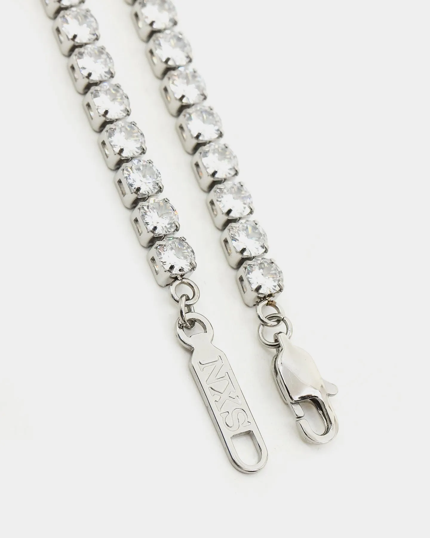 NXS 5mm Tennis Chain White Gold