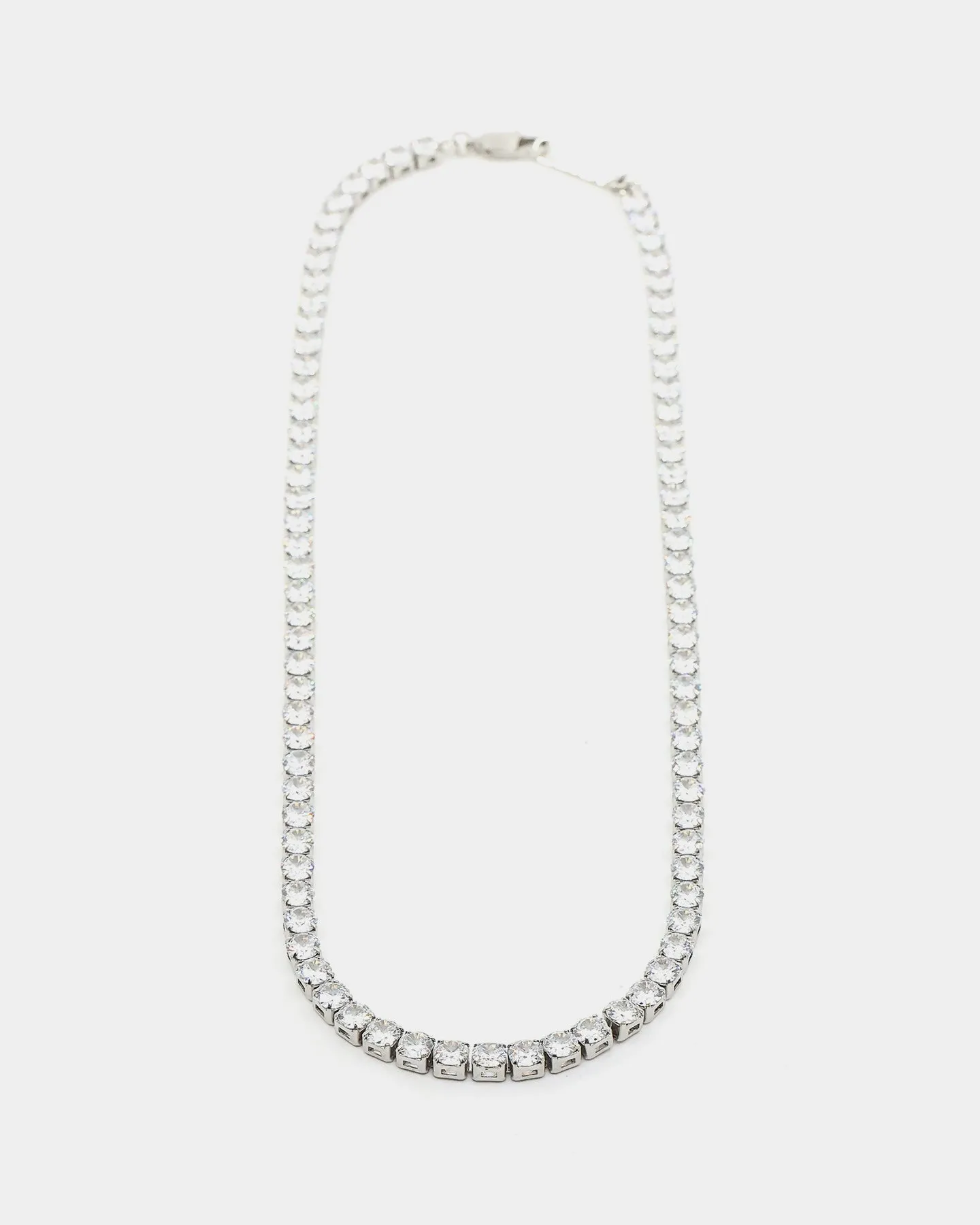 NXS 5mm Tennis Chain White Gold