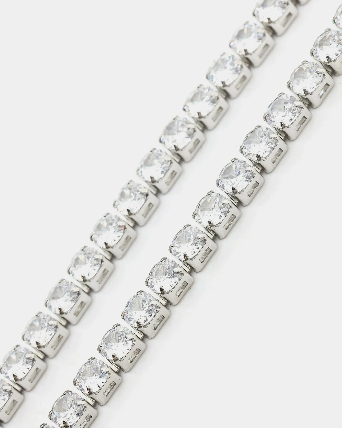 NXS 5mm Tennis Chain White Gold
