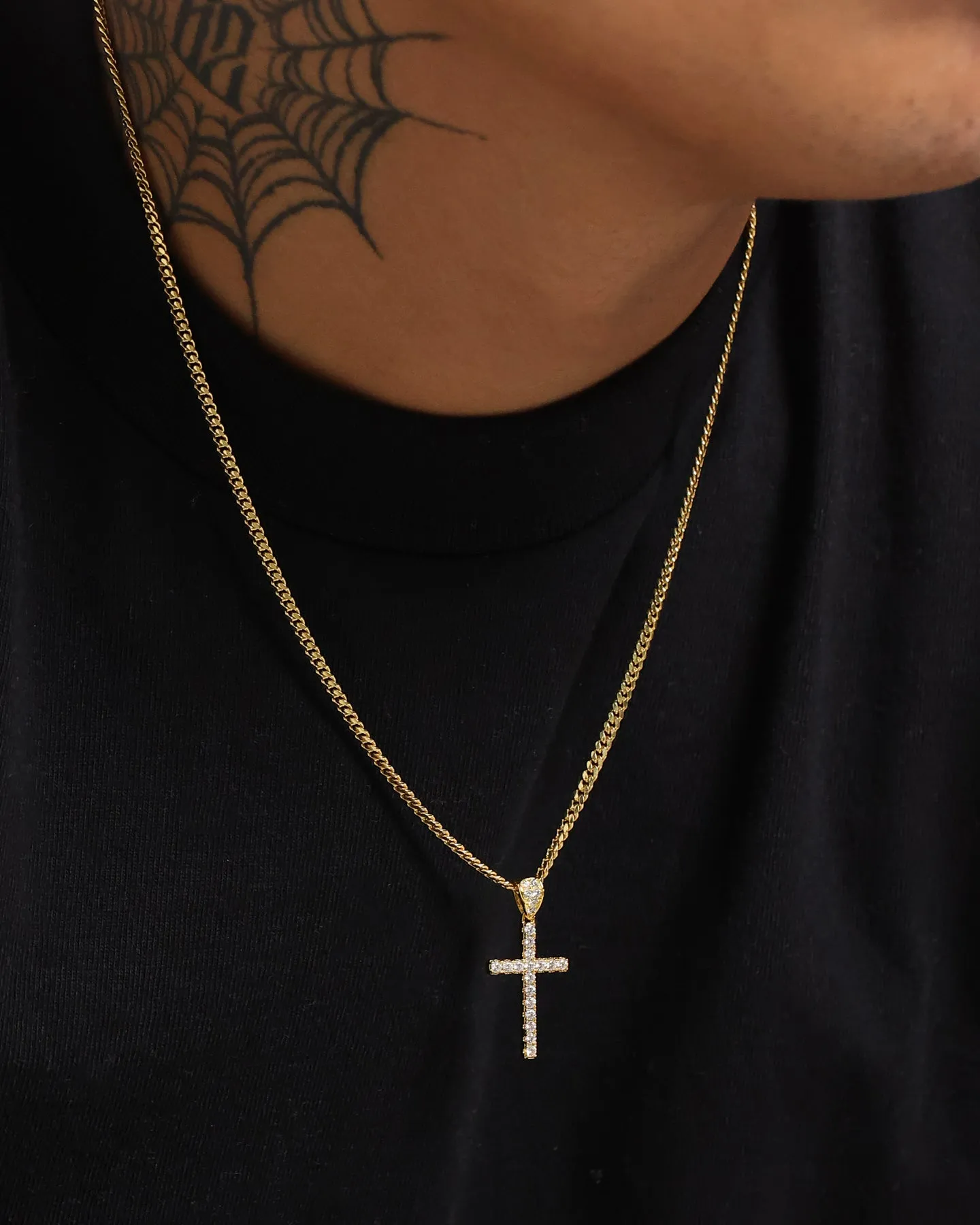 NXS Classic Mini Cross Pendant Gold