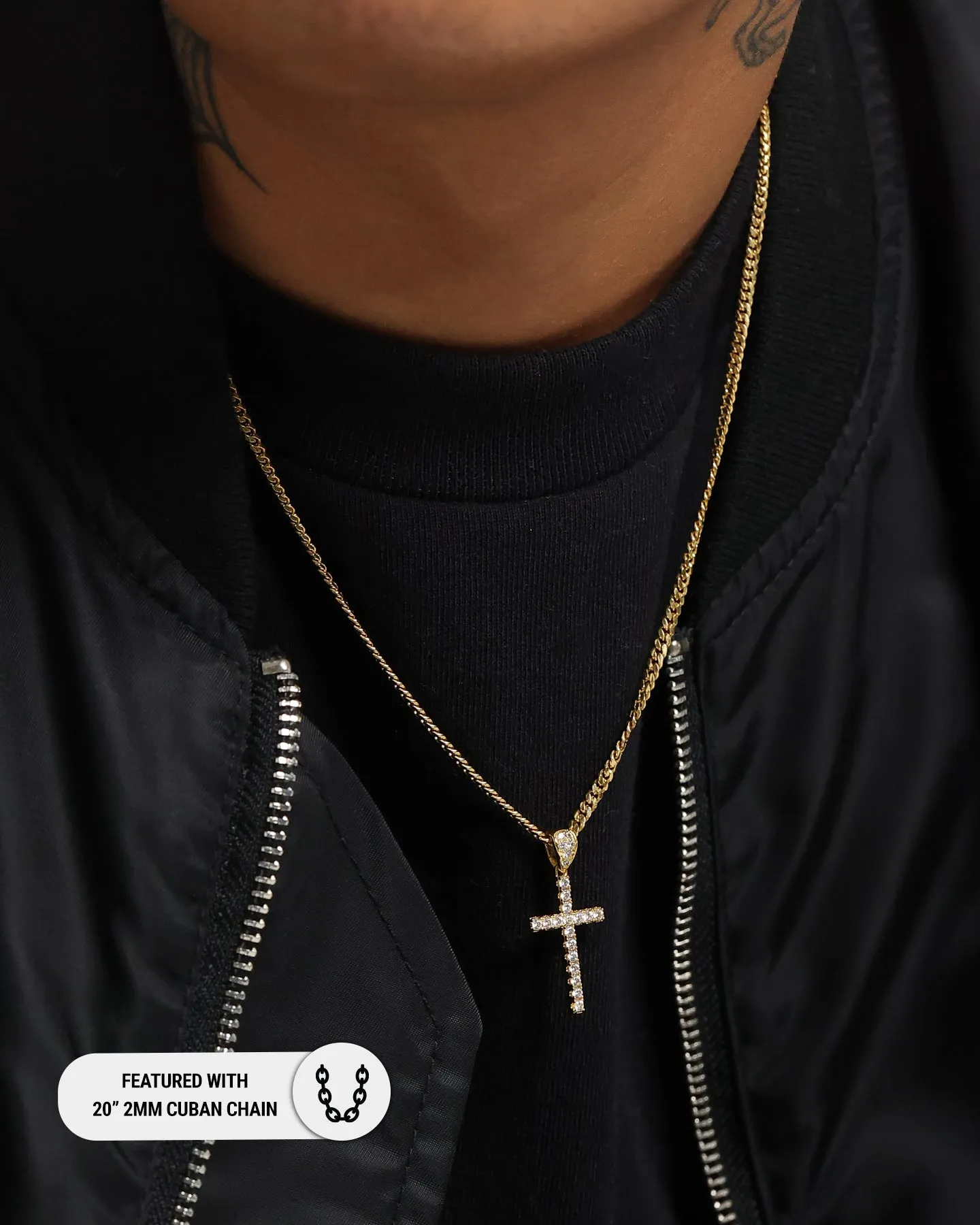 NXS Classic Mini Cross Pendant Gold