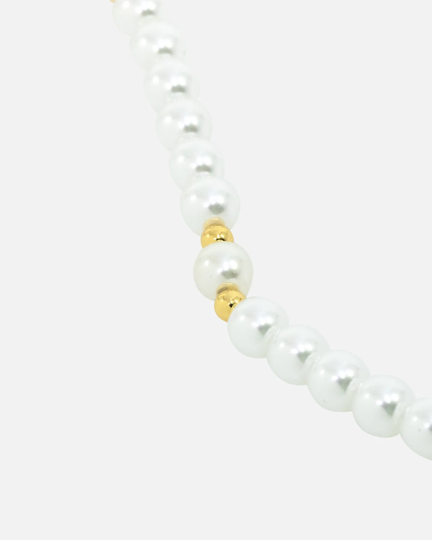 NXS Dagger Pearl Necklace Pearl/Gold