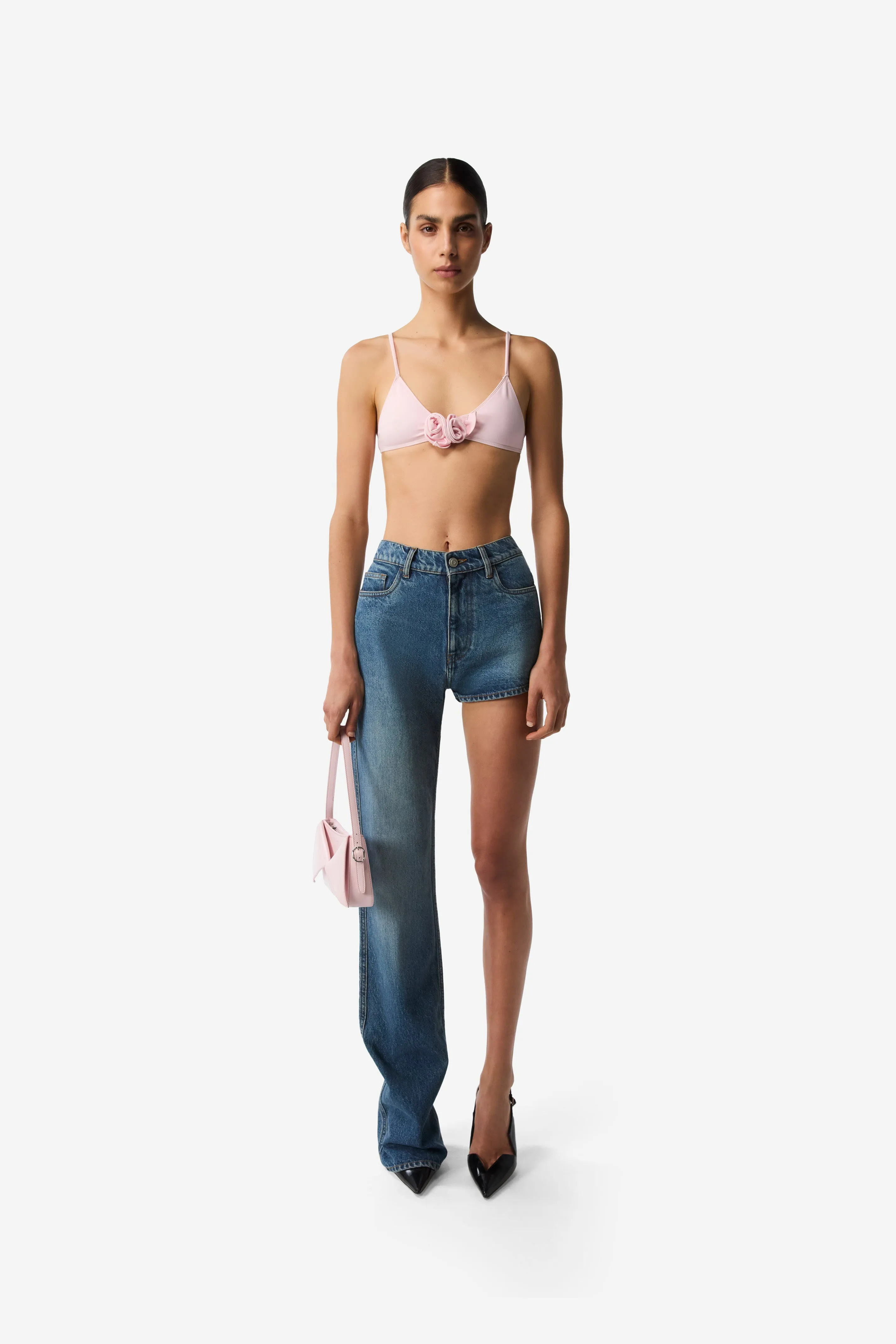 One-Leg Denim Trouser