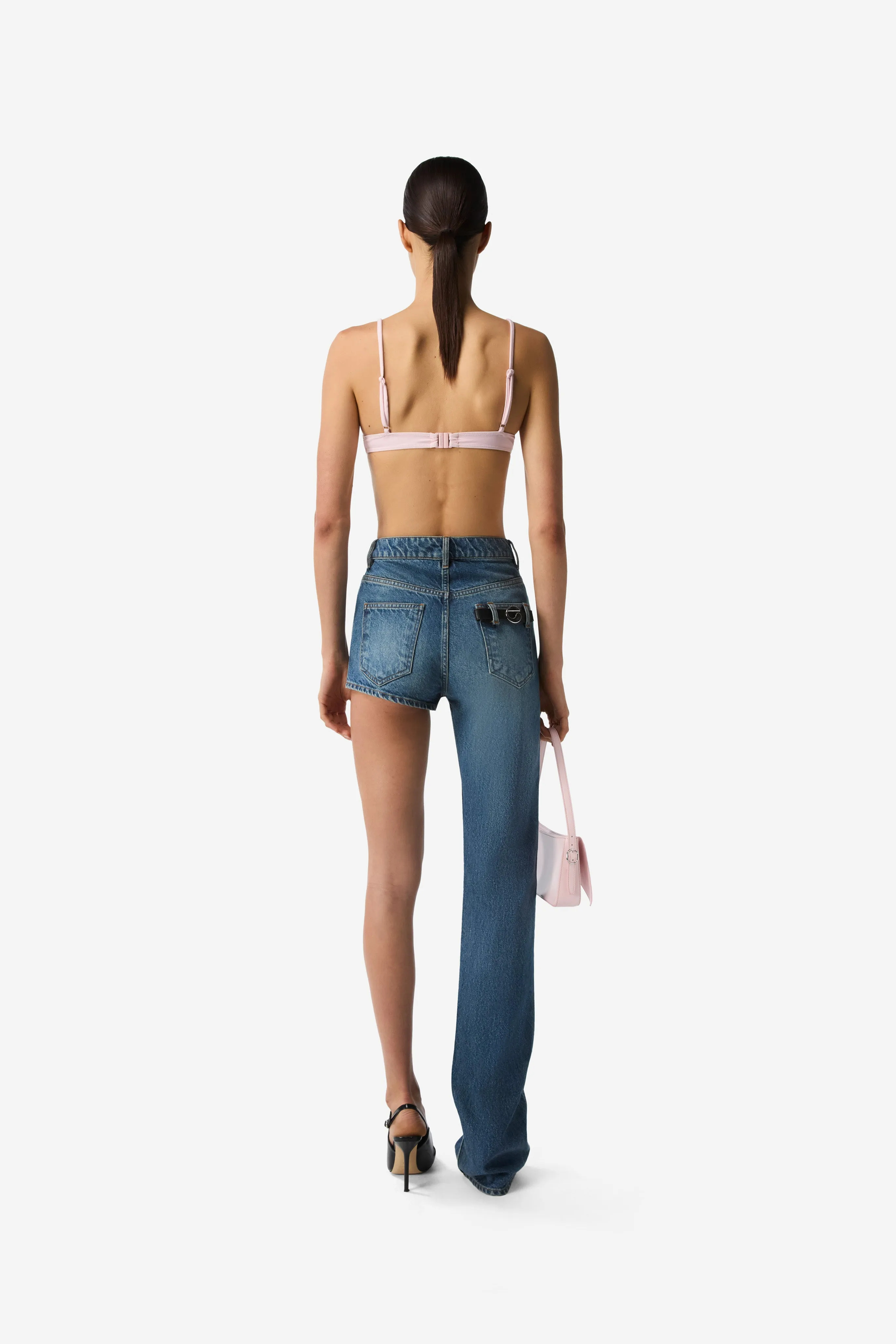 One-Leg Denim Trouser