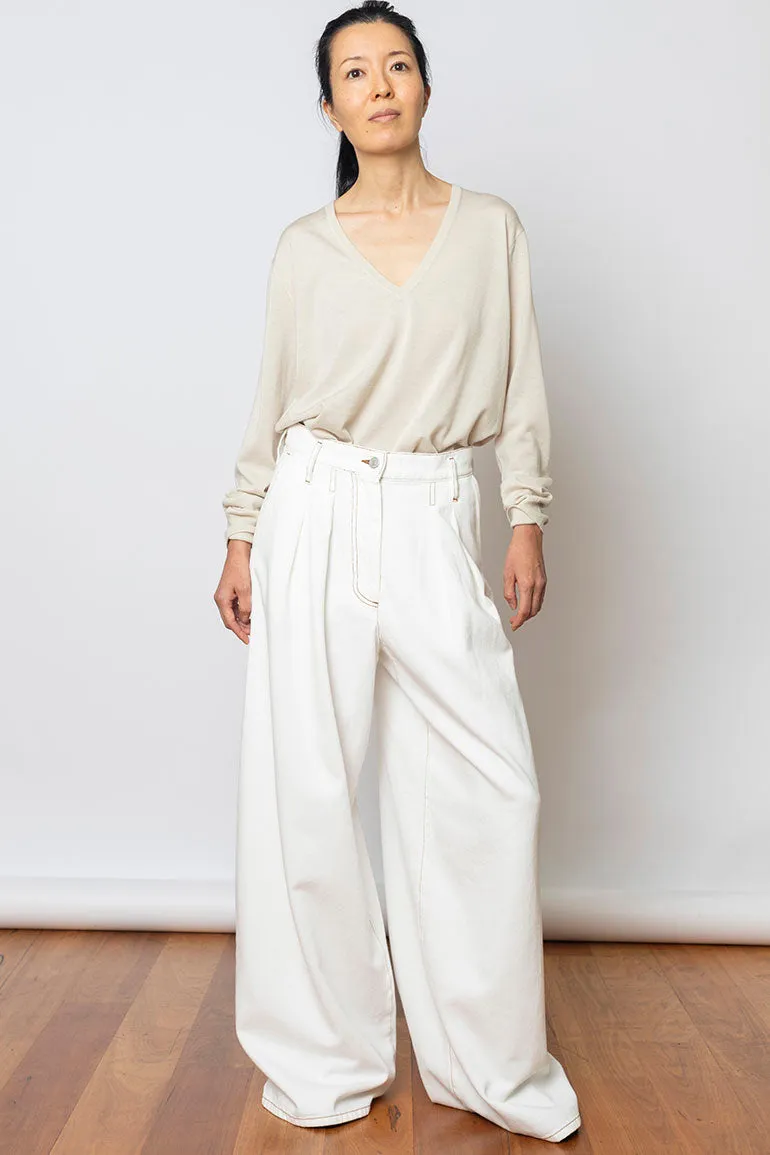 Pamplona Denim Jeans - Off White