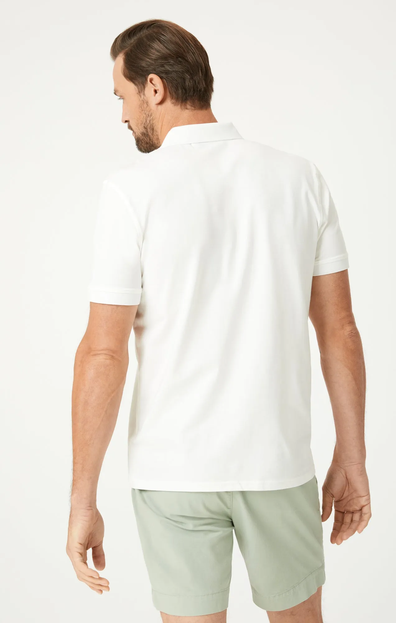 POLO SHIRT IN ANTIQUE WHITE