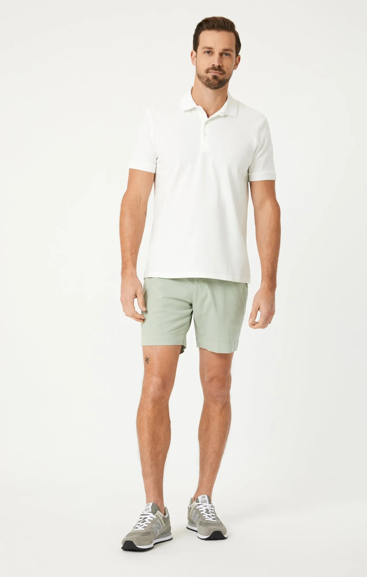 POLO SHIRT IN ANTIQUE WHITE
