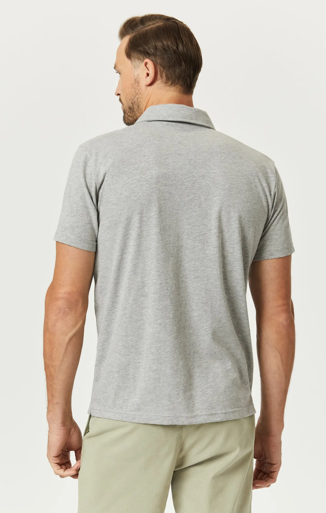 POLO SHIRT IN GREY MELANGE