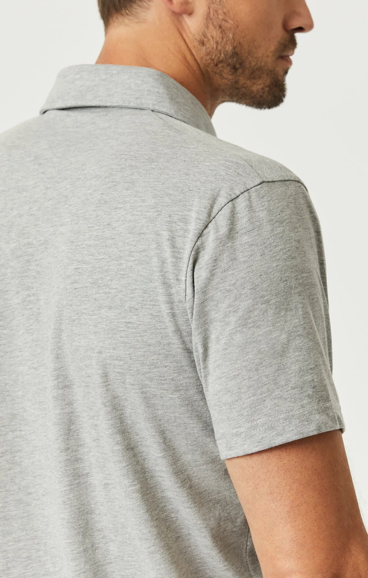 POLO SHIRT IN GREY MELANGE