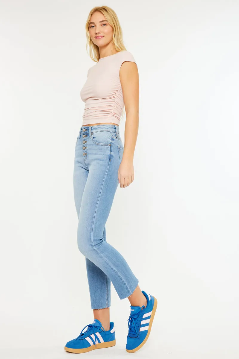 Priscilla High Rise Slim Straight Leg Jeans