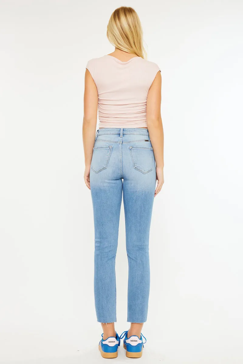 Priscilla High Rise Slim Straight Leg Jeans