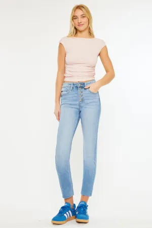 Priscilla High Rise Slim Straight Leg Jeans