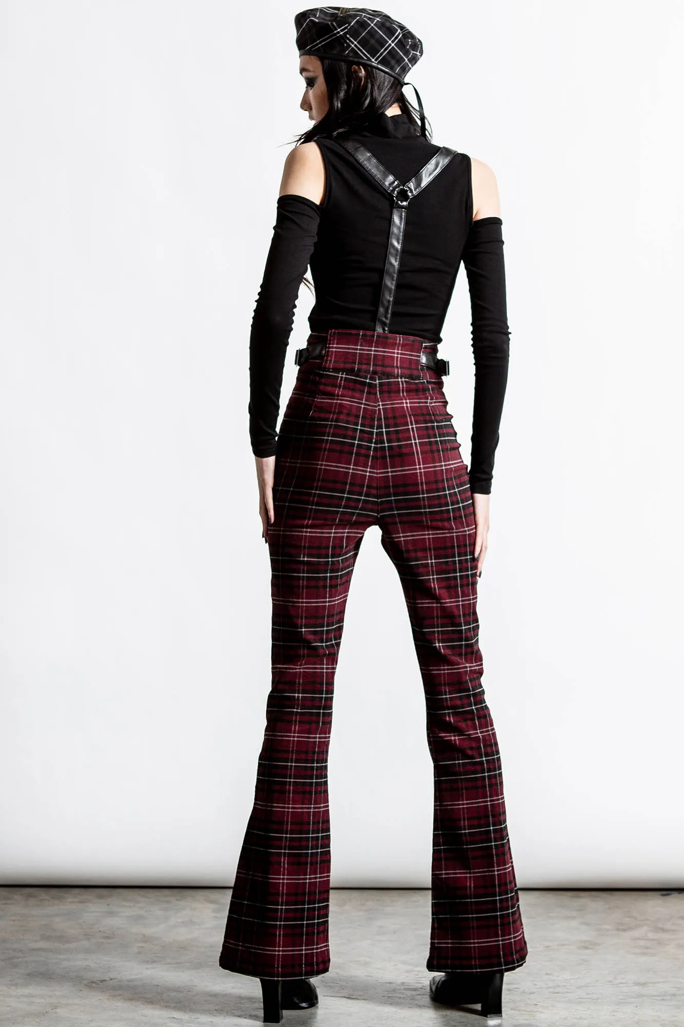 Prophet Of Doom Suspender Trousers [BLOOD TARTAN] - Resurrect