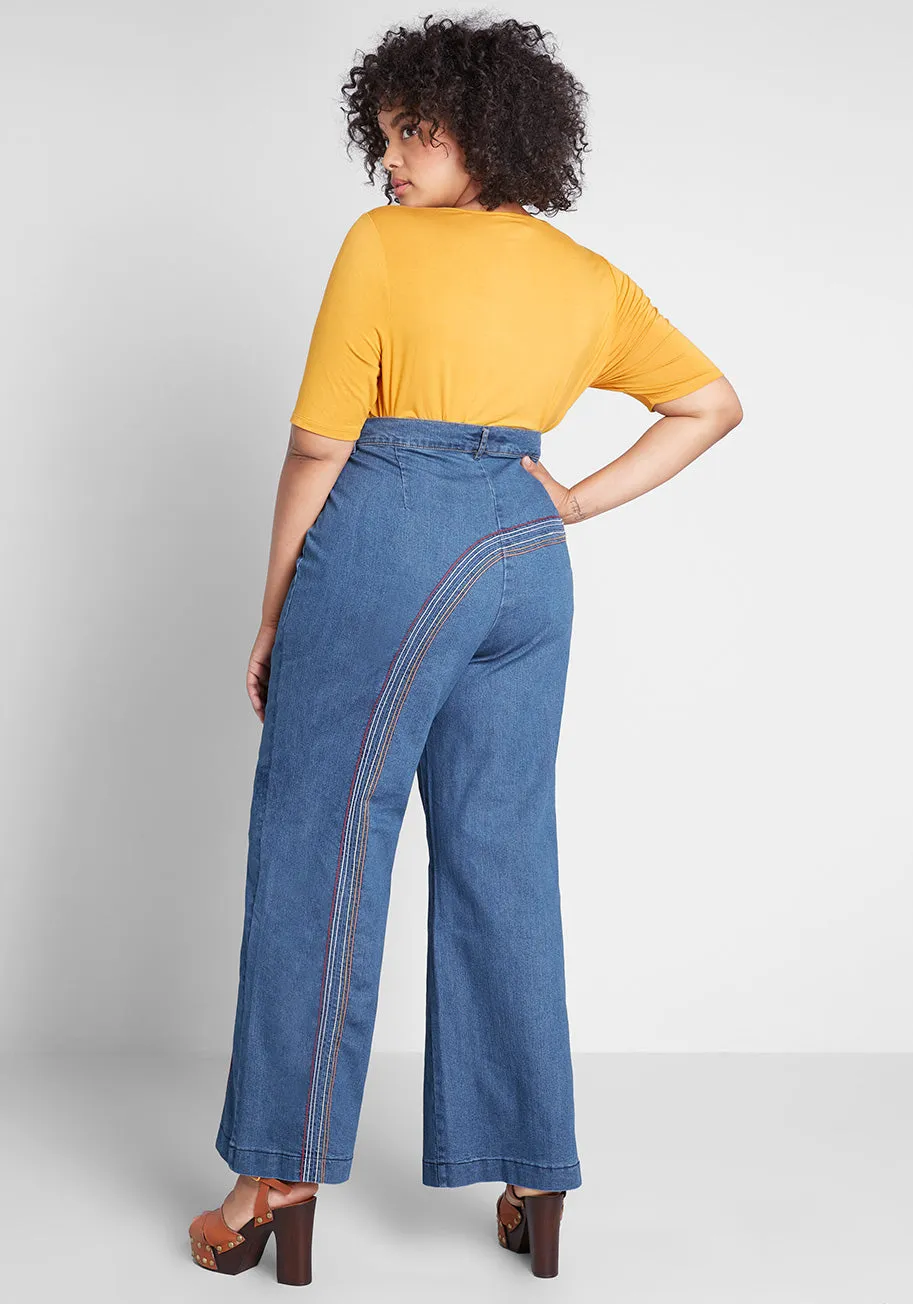 Rainbow With Me Jeans - Short Inseam