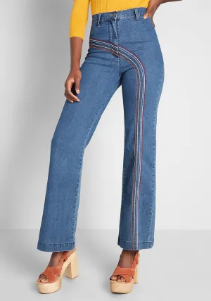 Rainbow With Me Jeans - Short Inseam