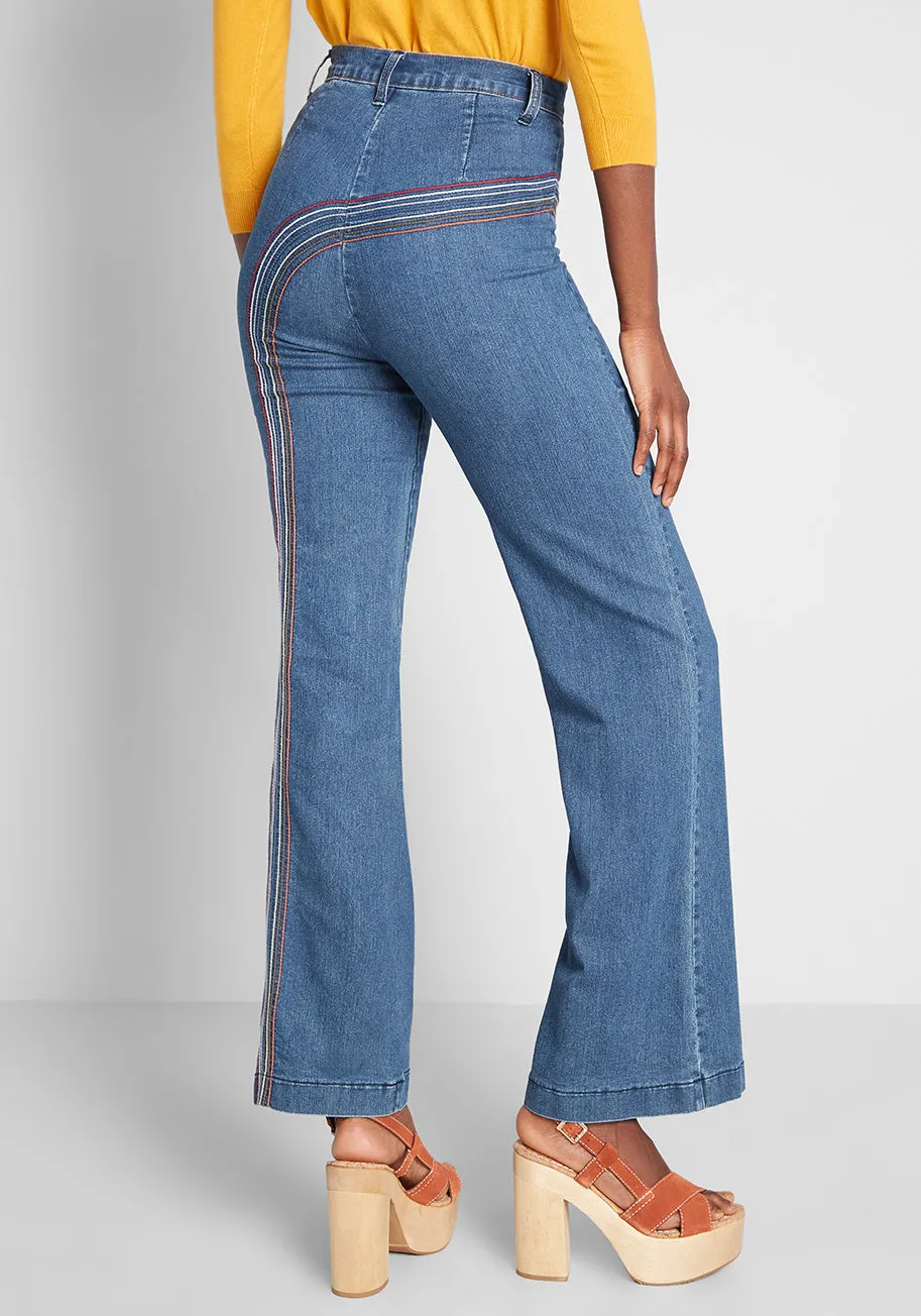 Rainbow With Me Jeans - Short Inseam