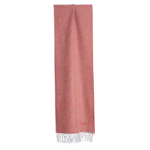 RED FRINGED SCARF