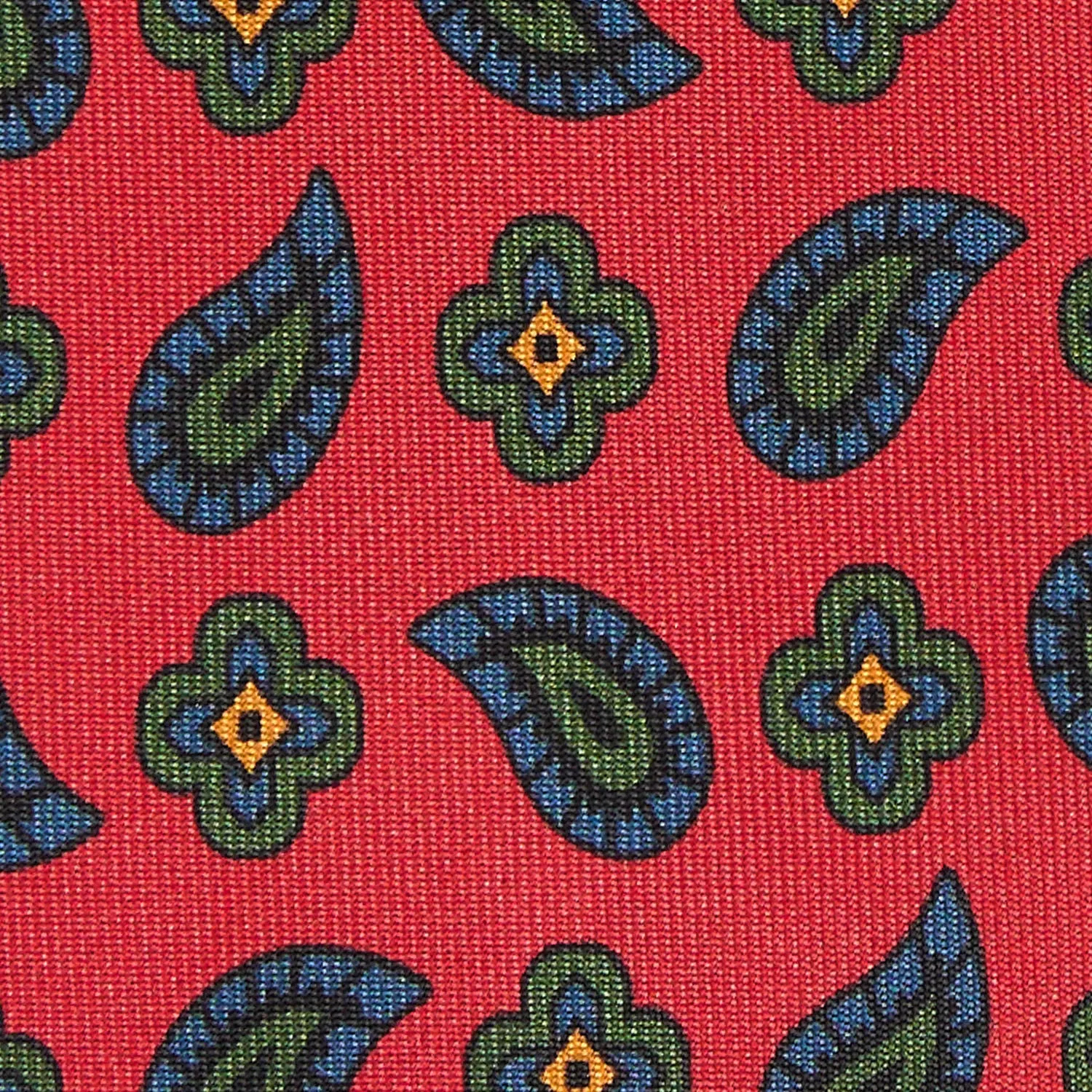 RED HERITAGE COLLECTION SILK TIE