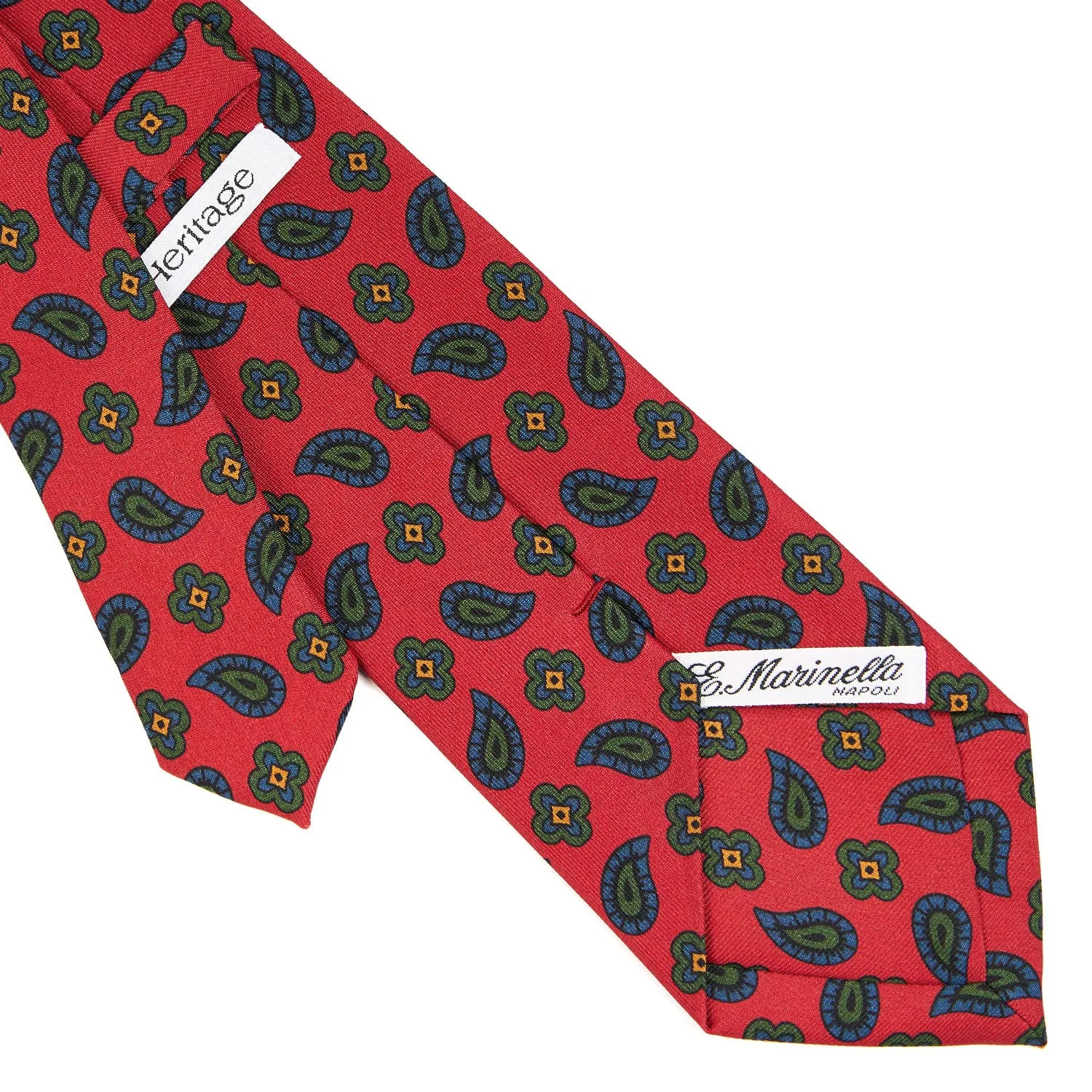RED HERITAGE COLLECTION SILK TIE