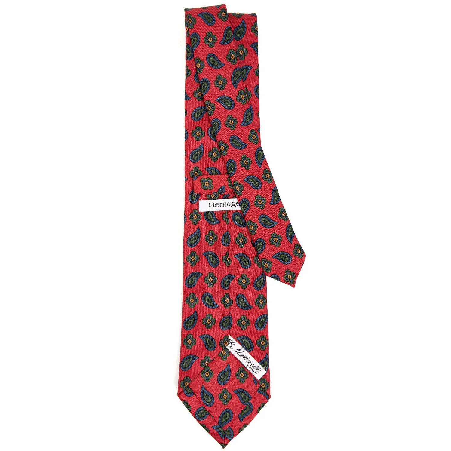 RED HERITAGE COLLECTION SILK TIE