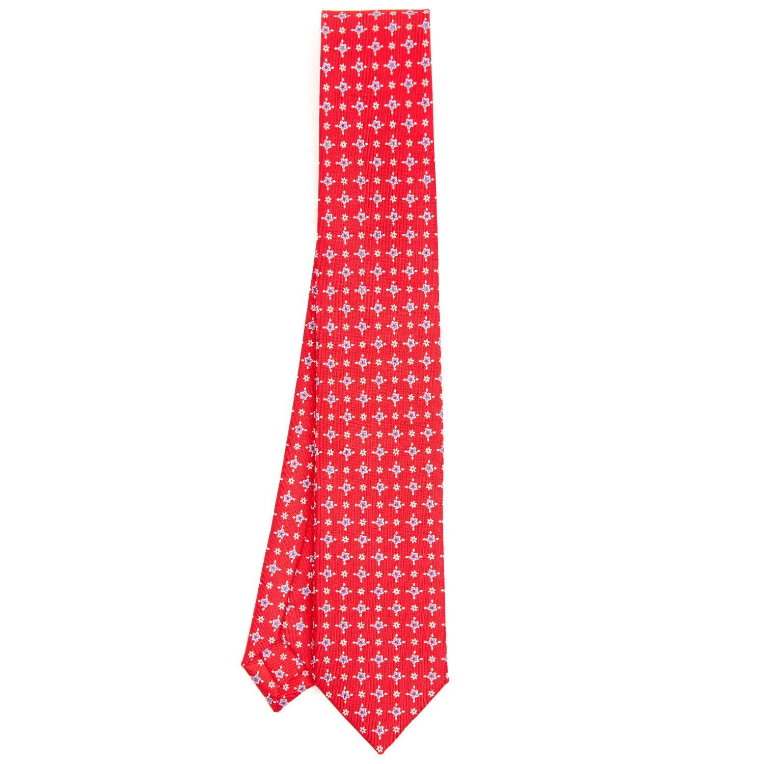 RED LADY SILK PRINTED TIE 7 CM