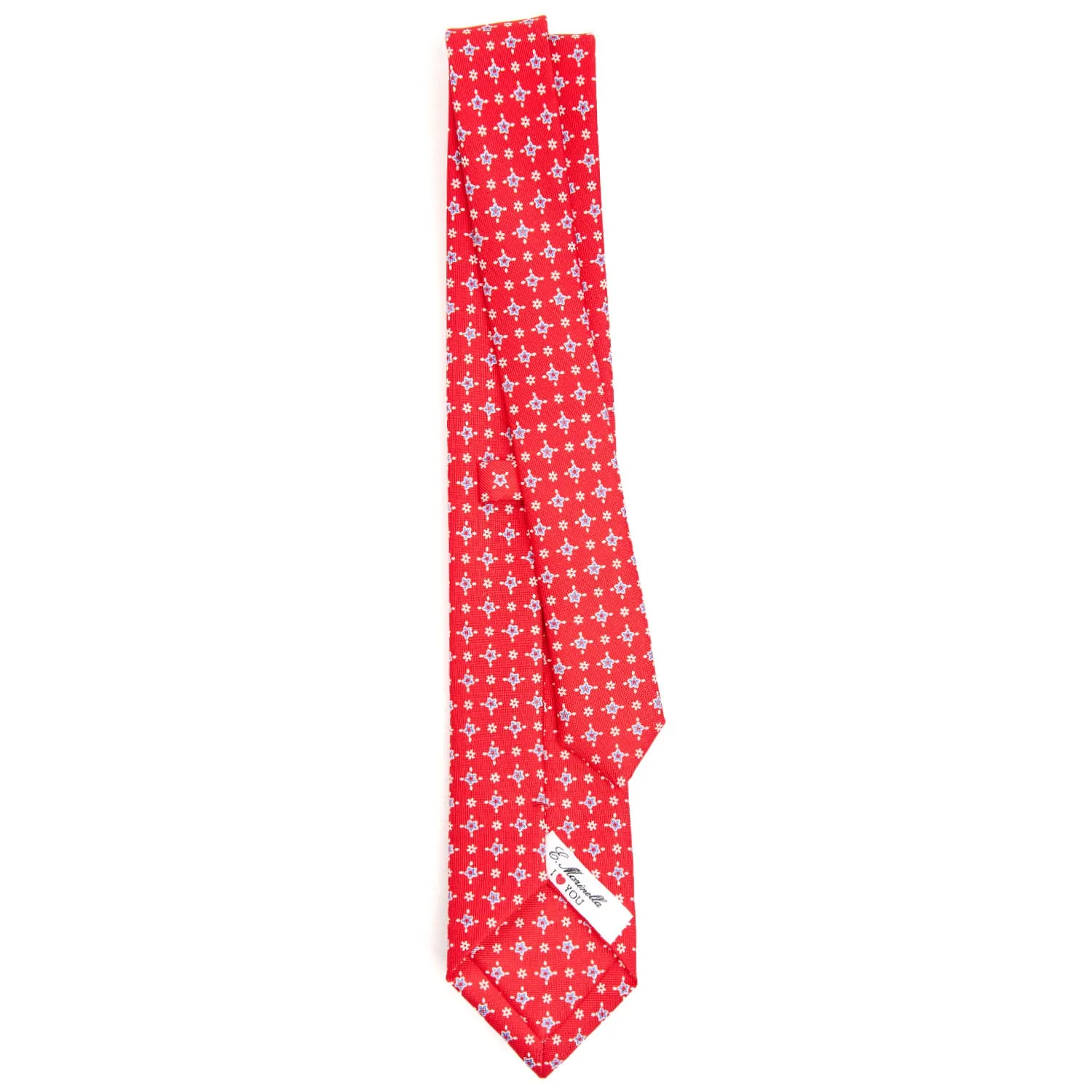 RED LADY SILK PRINTED TIE 7 CM