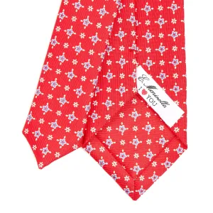 RED LADY SILK PRINTED TIE 7 CM