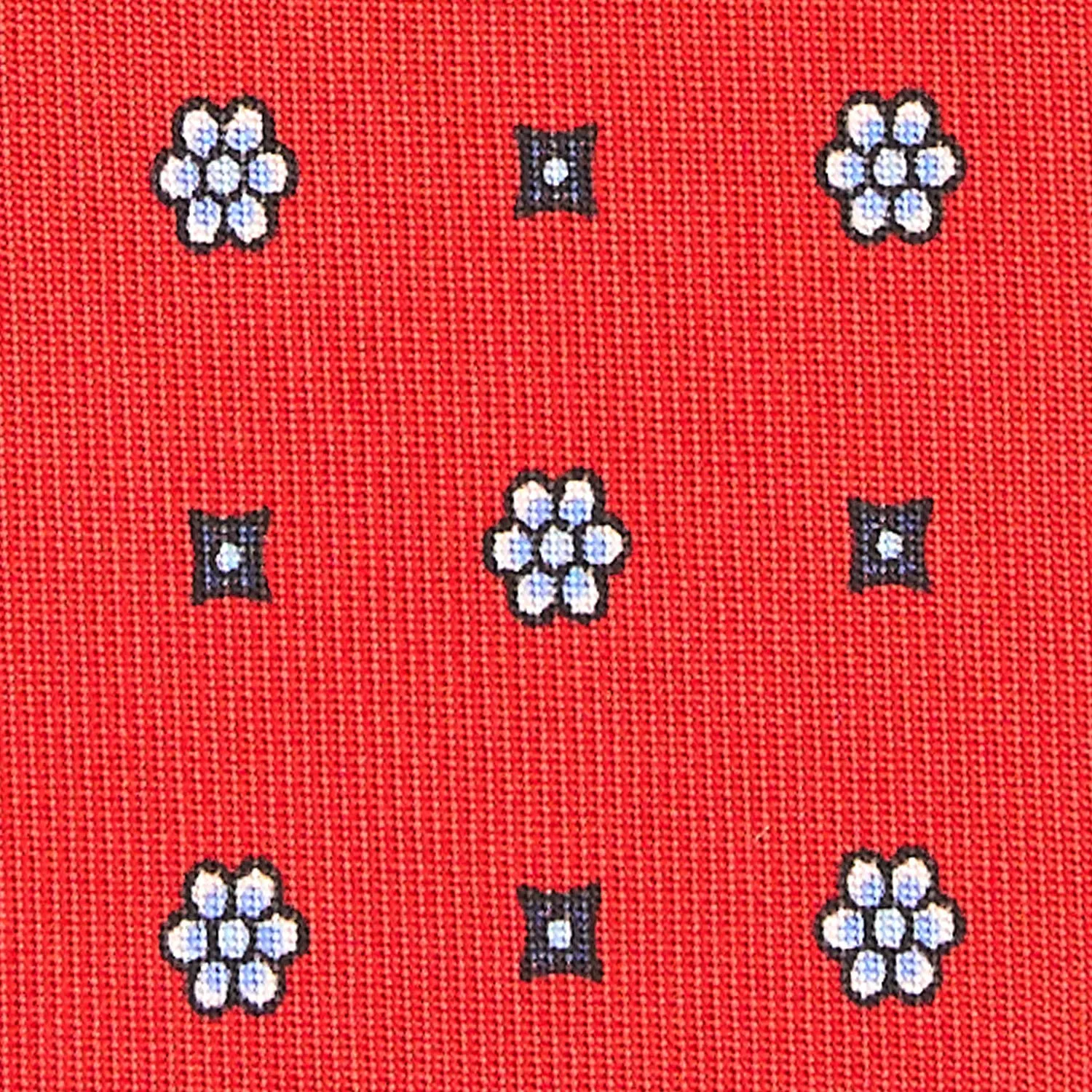 RED LADY SILK PRINTED TIE 7 CM