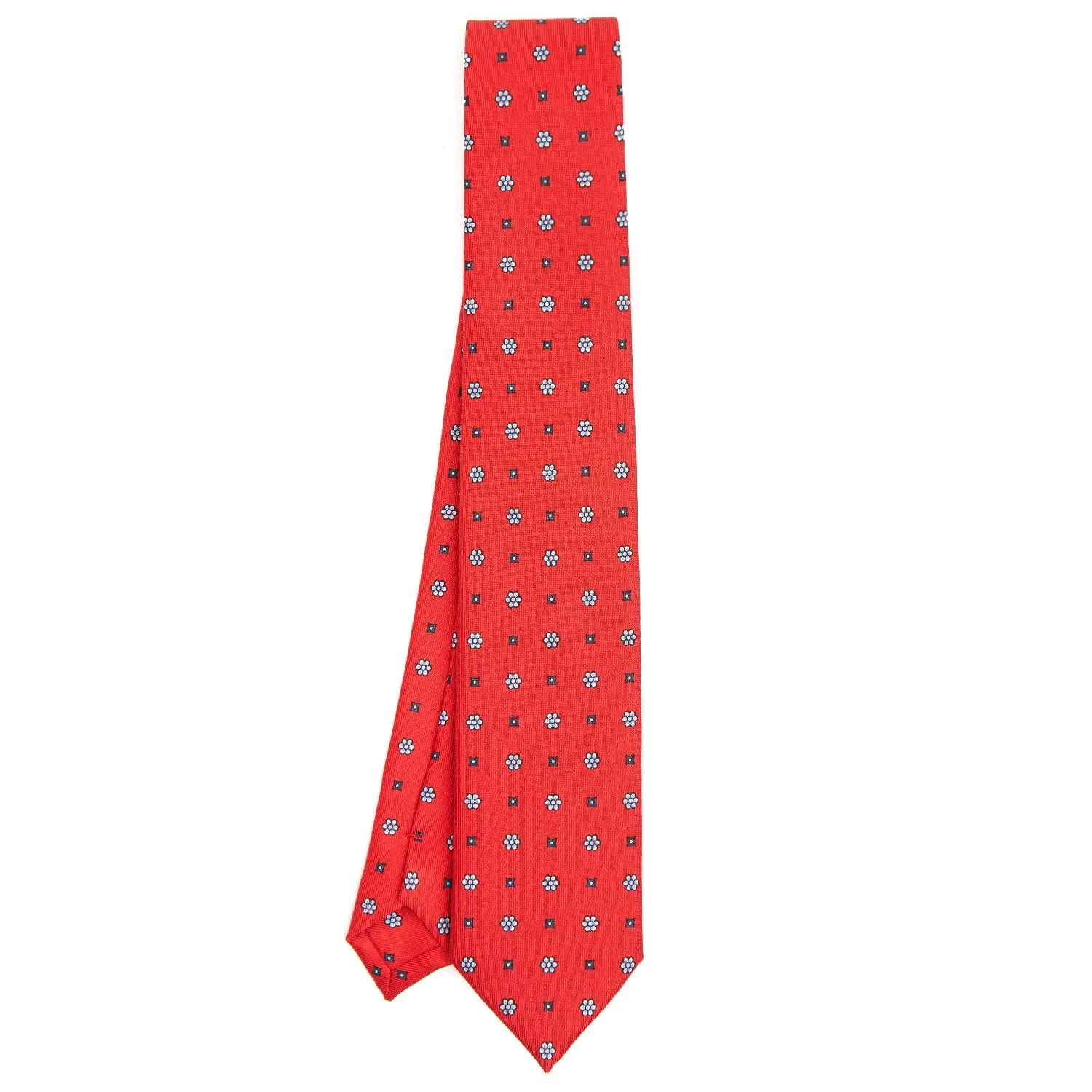 RED LADY SILK PRINTED TIE 7 CM